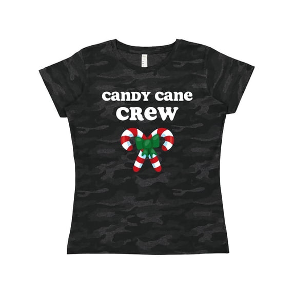 Inktastic Candy Cane Crew Women's T-Shirt
