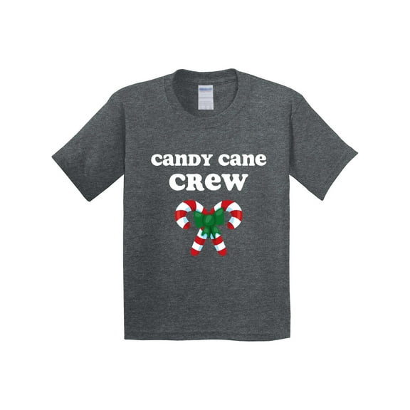 Inktastic Candy Cane Crew Youth T-Shirt