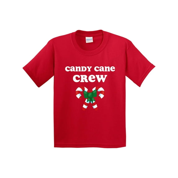 Inktastic Candy Cane Crew Youth T-Shirt