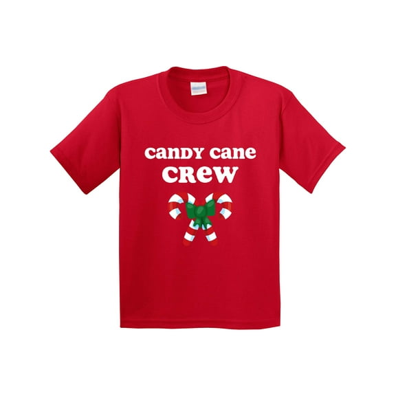 Inktastic Candy Cane Crew Youth T-Shirt