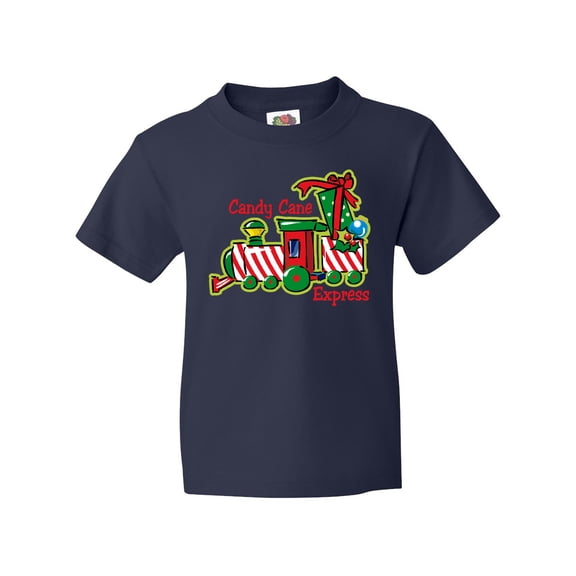 Inktastic Candy Cane Express Youth T-Shirt