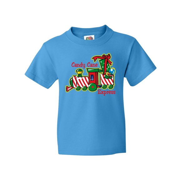 Inktastic Candy Cane Express Youth T-Shirt