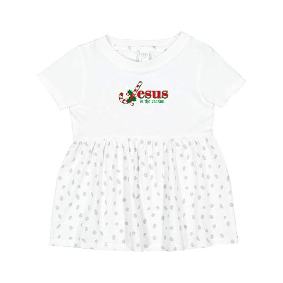 Inktastic Candy Cane Jesus Girls Baby Dress