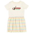 thumbnail image 1 of Inktastic Candy Cane Jesus Girls Toddler Dress, 1 of 5