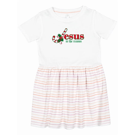 Inktastic Candy Cane Jesus Girls Toddler Dress