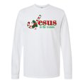 thumbnail image 1 of Inktastic Candy Cane Jesus Long Sleeve T-Shirt, 1 of 5