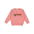 thumbnail image 1 of Inktastic Candy Cane Jesus Toddler Sweatshirt, 1 of 4
