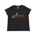thumbnail image 1 of Inktastic Candy Cane Jesus Women's Plus Size T-Shirt, 1 of 5