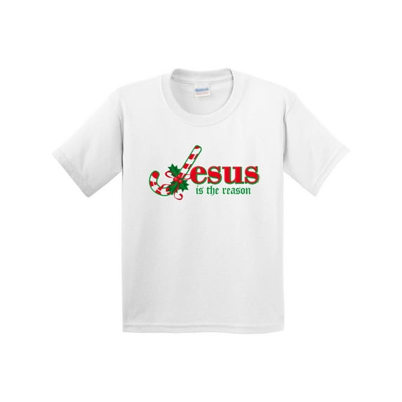 Inktastic Candy Cane Jesus Youth T-Shirt