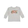 thumbnail image 1 of Inktastic Candy Cane Joy Boys or Girls Long Sleeve Toddler T-Shirt, 1 of 5