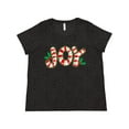 thumbnail image 1 of Inktastic Candy Cane Joy Women's Plus Size T-Shirt, 1 of 5