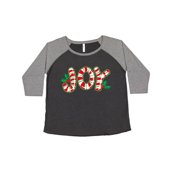 Inktastic Candy Cane Joy Women's Plus Size T-Shirt