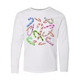 thumbnail image 1 of Inktastic Candy Cane Party Long Sleeve Youth T-Shirt, 1 of 5