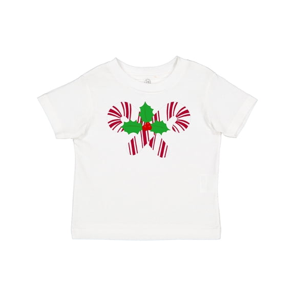 Inktastic Candy Canes and Holly Christmas Boys or Girls Baby T-Shirt