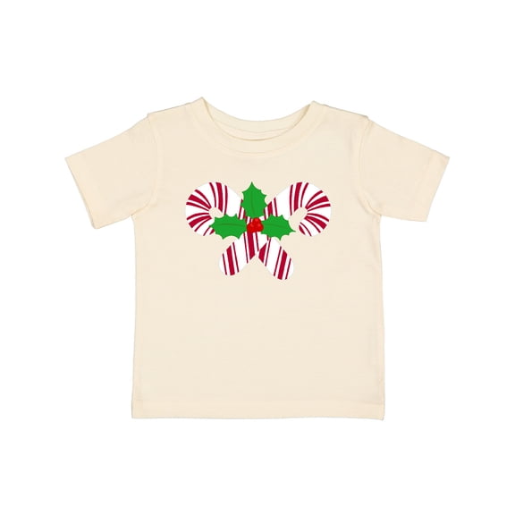 Inktastic Candy Canes and Holly Christmas Boys or Girls Baby T-Shirt