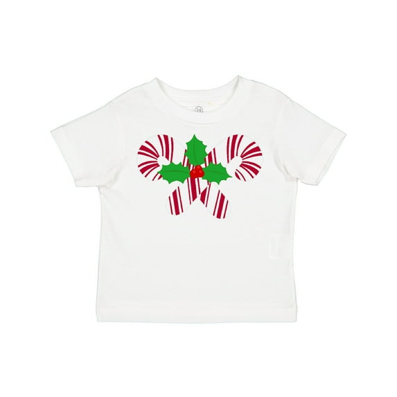 Inktastic Candy Canes and Holly Christmas Boys or Girls Toddler T-Shirt