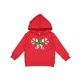 thumbnail image 1 of Inktastic Candy Canes and Holly Christmas Toddler Hoodie, 1 of 4