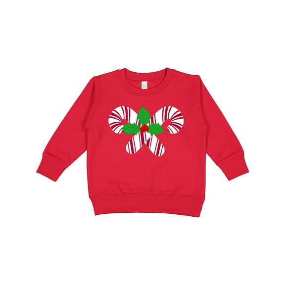 Inktastic Candy Canes and Holly Christmas Toddler Sweatshirt