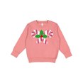 thumbnail image 1 of Inktastic Candy Canes and Holly Christmas Toddler Sweatshirt, 1 of 4