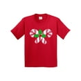 thumbnail image 1 of Inktastic Candy Canes and Holly Christmas Youth T-Shirt, 1 of 5
