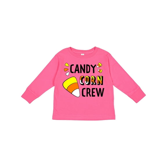 Inktastic Candy Corn Crew for Halloween Boys or Girls Long Sleeve Toddler T-Shirt
