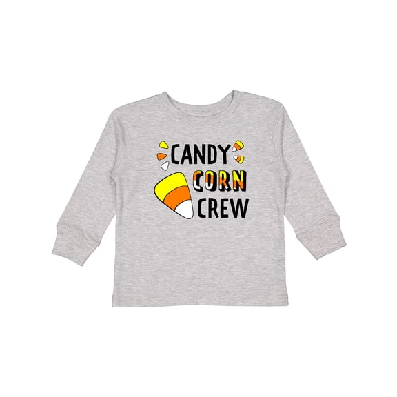 Inktastic Candy Corn Crew for Halloween Boys or Girls Long Sleeve Toddler T-Shirt