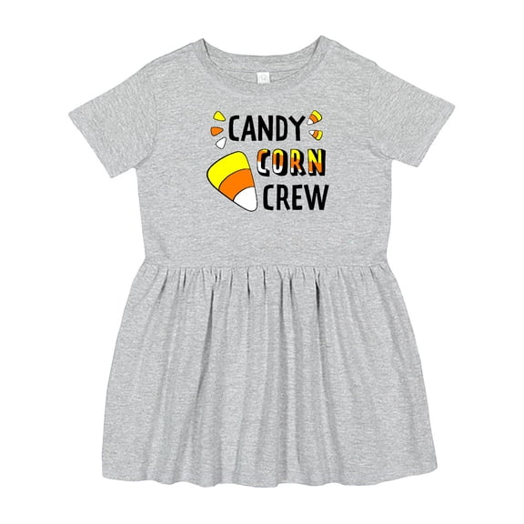 Inktastic Candy Corn Crew for Halloween Girls Toddler Dress