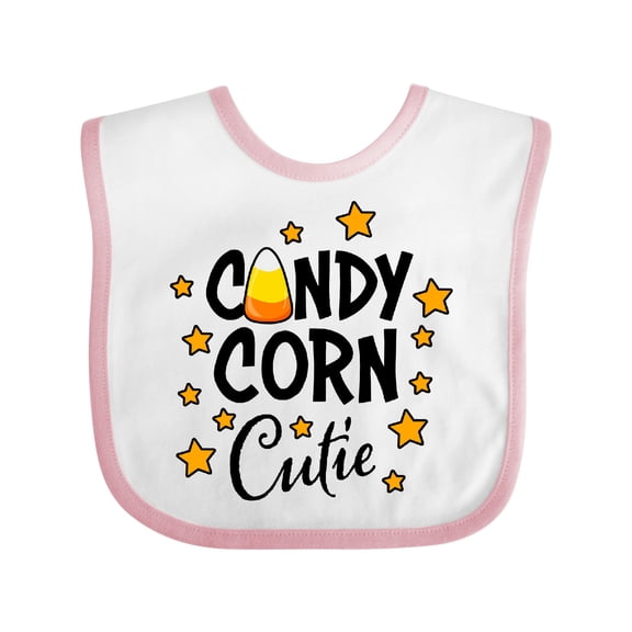 Inktastic Candy Corn Cutie with Stars Girls Baby Bib