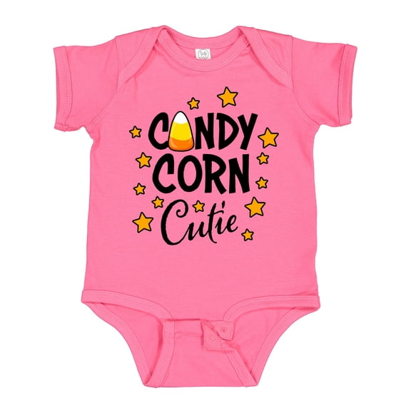 Inktastic Candy Corn Cutie with Stars Girls Baby Bodysuit