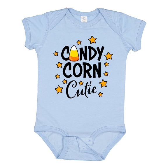 Inktastic Candy Corn Cutie with Stars Girls Baby Bodysuit