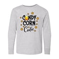 thumbnail image 1 of Inktastic Candy Corn Cutie with Stars Long Sleeve Youth T-Shirt, 1 of 5