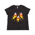 thumbnail image 1 of Inktastic Candy Corn Ghosts for Halloween Women's Plus Size T-Shirt, 1 of 5