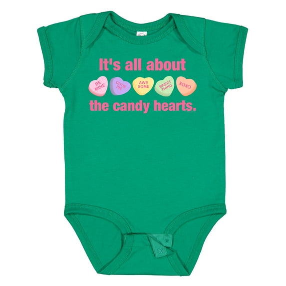 Inktastic Candy Hearts II Girls Baby Bodysuit