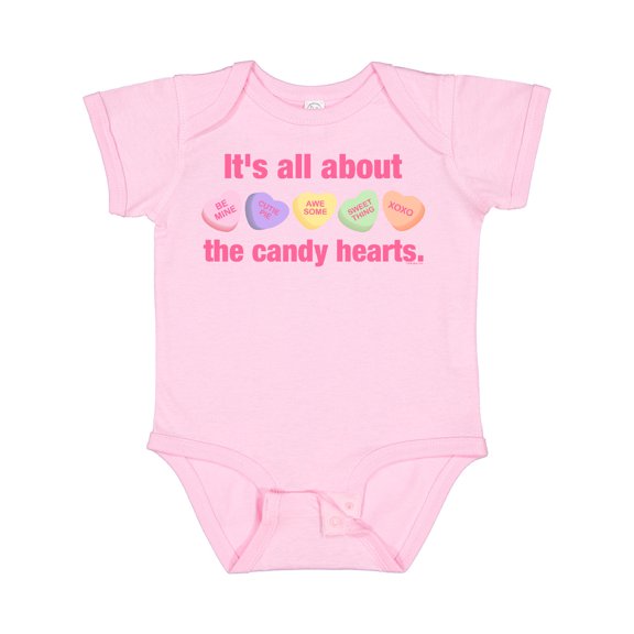 Inktastic Candy Hearts II Girls Baby Bodysuit