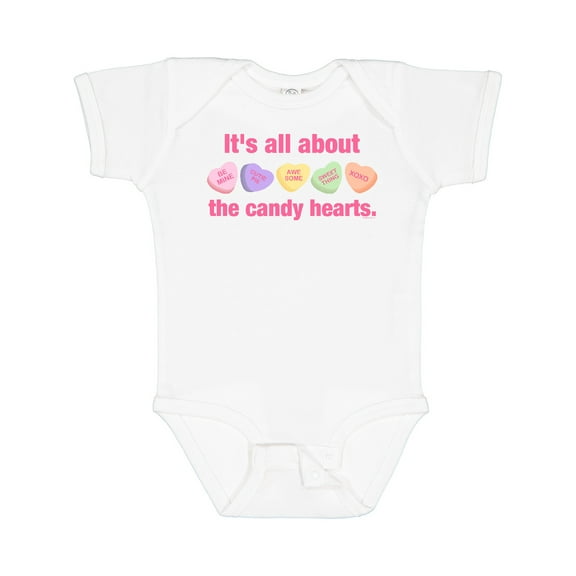 Inktastic Candy Hearts II Girls Baby Bodysuit