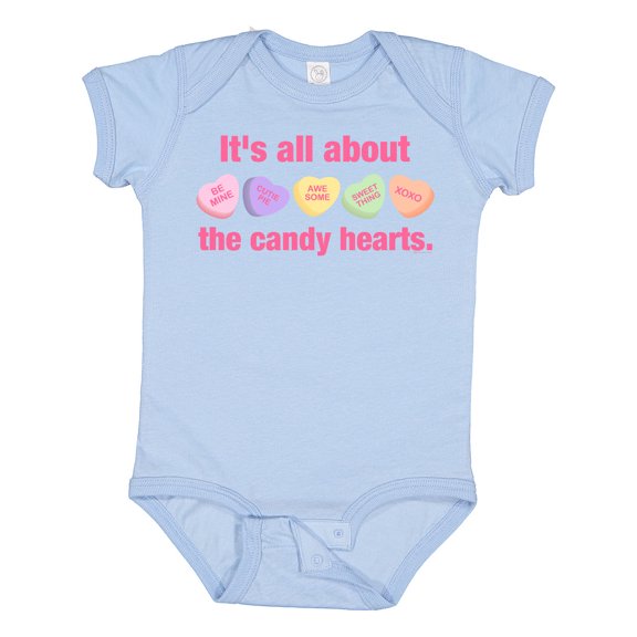 Inktastic Candy Hearts II Girls Baby Bodysuit
