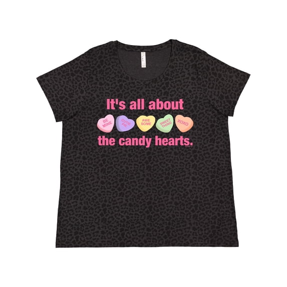 Inktastic Candy Hearts Ii Women's Plus Size T-Shirt