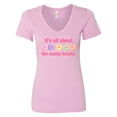 thumbnail image 1 of Inktastic Candy Hearts Ii Women's V-Neck T-Shirt, 1 of 5