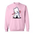 thumbnail image 1 of Inktastic Candycane Cutie Westie Adult Sweatshirt, 1 of 4