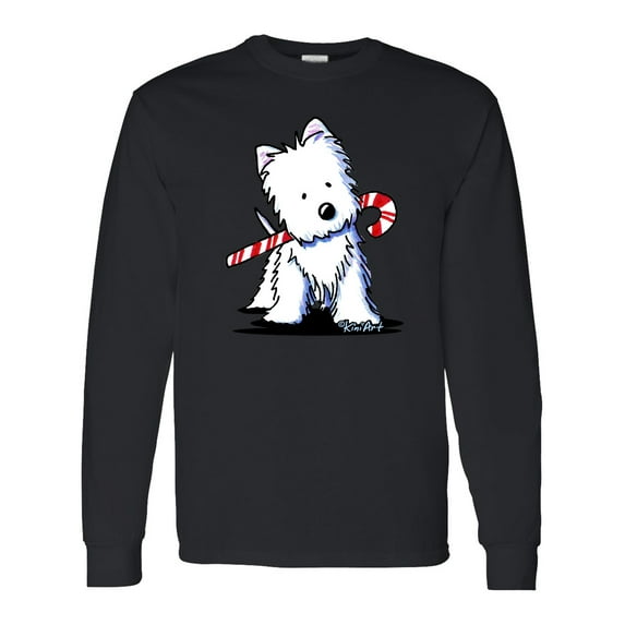 Inktastic Candycane Cutie Westie Long Sleeve T-Shirt