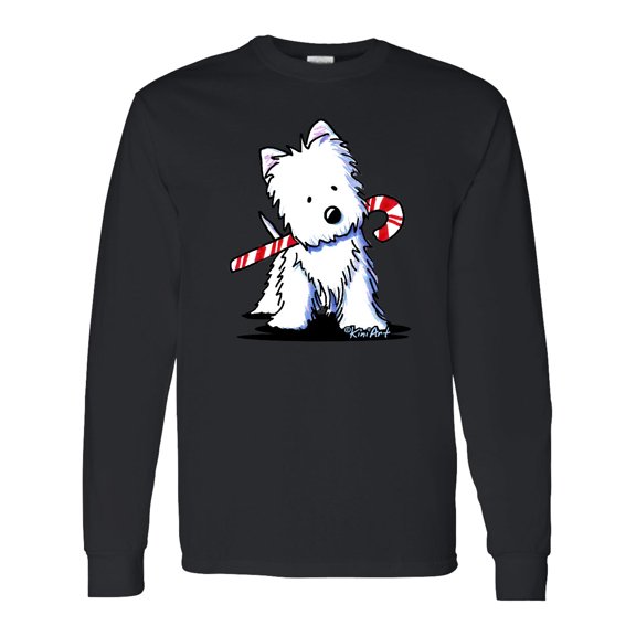Inktastic Candycane Cutie Westie Long Sleeve T-Shirt