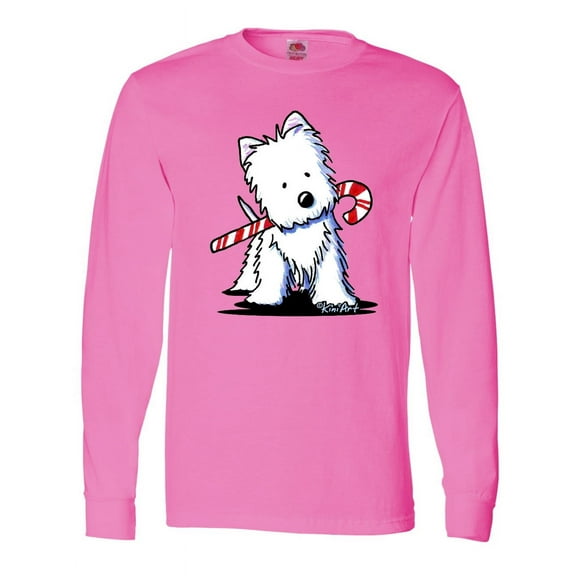 Inktastic Candycane Cutie Westie Long Sleeve T-Shirt