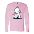 thumbnail image 1 of Inktastic Candycane Cutie Westie Long Sleeve T-Shirt, 1 of 5