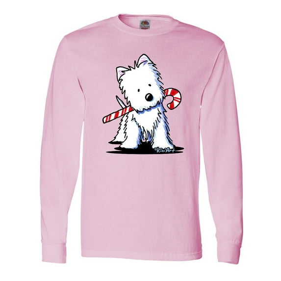 Inktastic Candycane Cutie Westie Long Sleeve T-Shirt