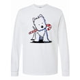 thumbnail image 1 of Inktastic Candycane Cutie Westie Long Sleeve T-Shirt, 1 of 5