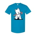 thumbnail image 1 of Inktastic Candycane Cutie Westie T-Shirt, 1 of 5