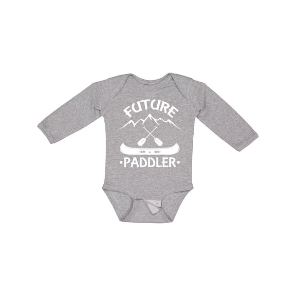 Inktastic Canoe Future Paddler Boys or Girls Long Sleeve Baby Bodysuit