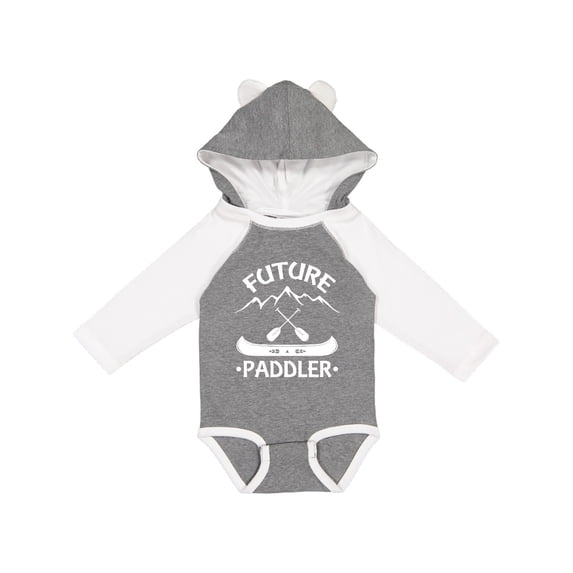 Inktastic Canoe Future Paddler Boys or Girls Long Sleeve Baby Bodysuit