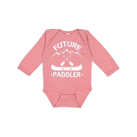 Inktastic Canoe Future Paddler Boys or Girls Long Sleeve Baby Bodysuit