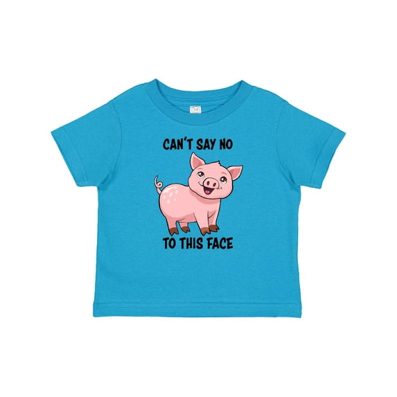Inktastic Cant Say No to This Face- Cute Pig Boys or Girls Baby T-Shirt